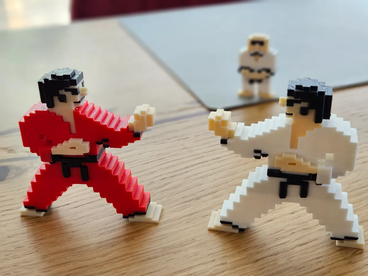 International Karate characters (C64) - 3 colors