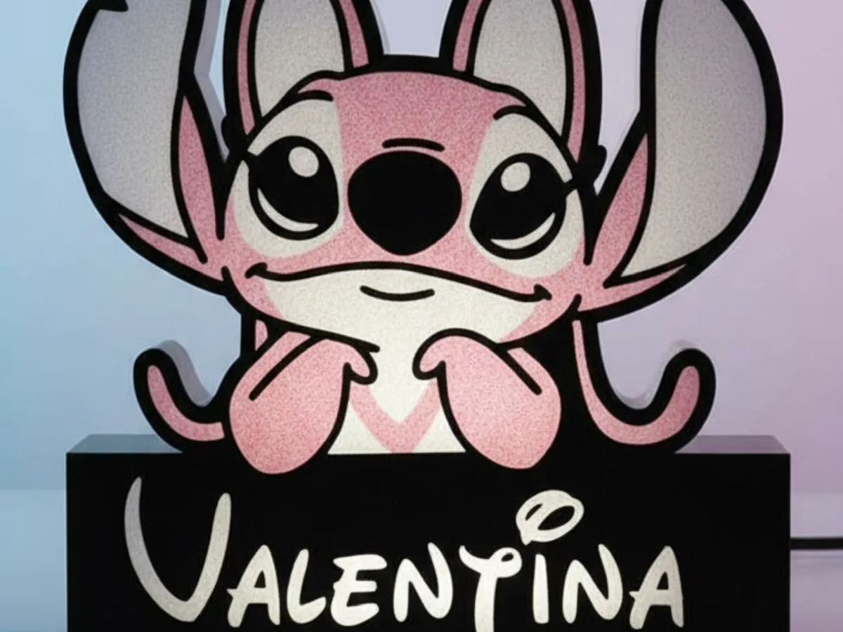 Personalized Angel Lightbox (Stitch)