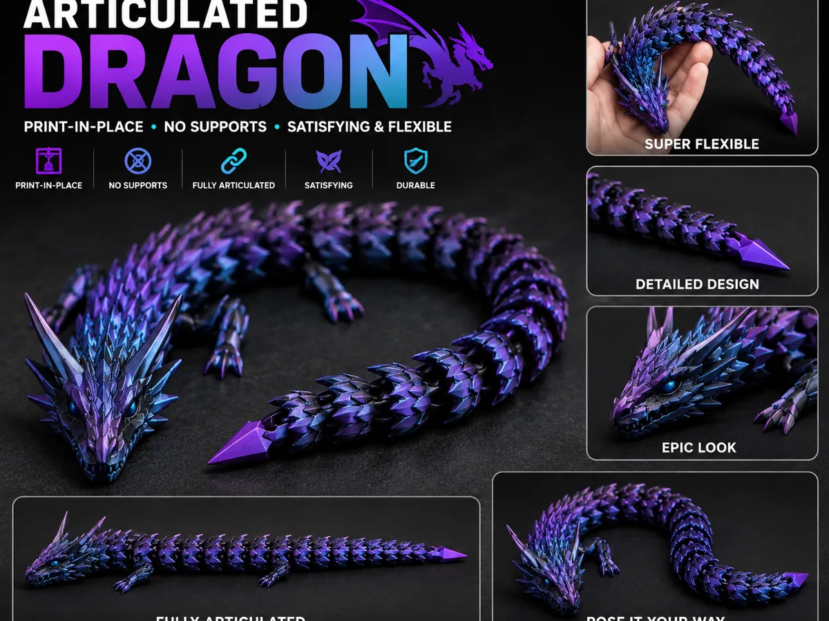 Articulated Crystal Dragon