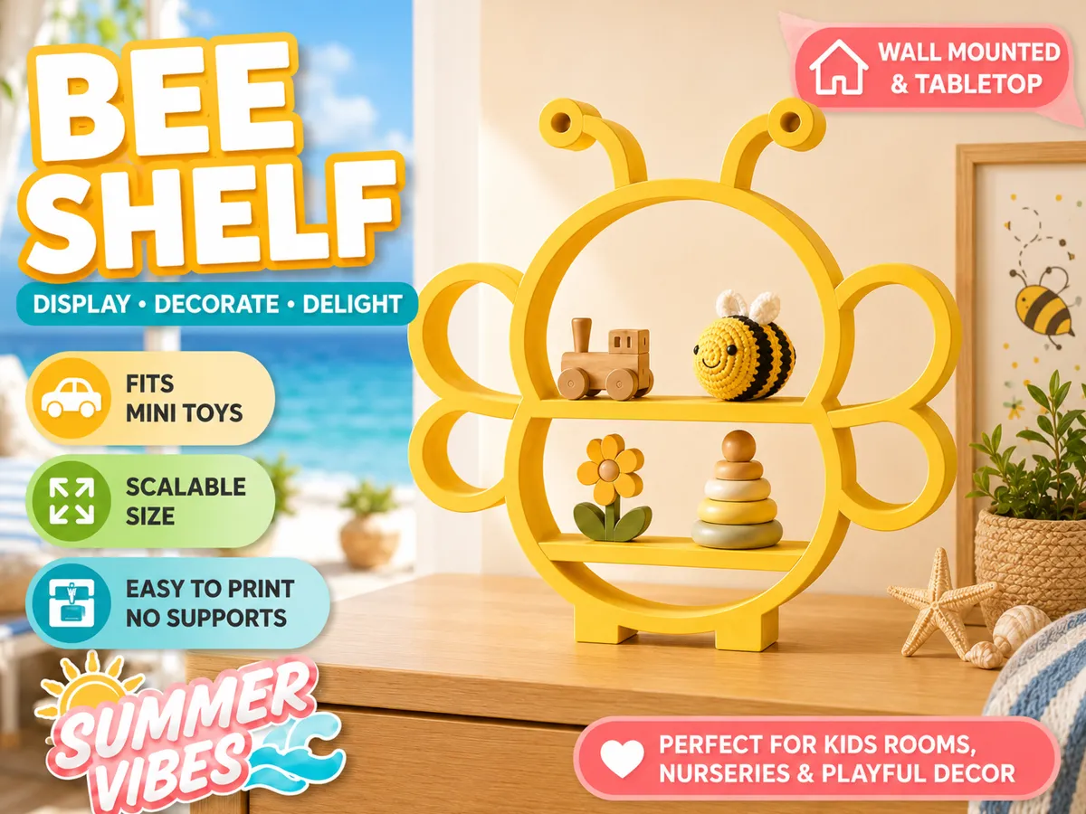 Bee Shelf Buddy, Wall & Tabletop