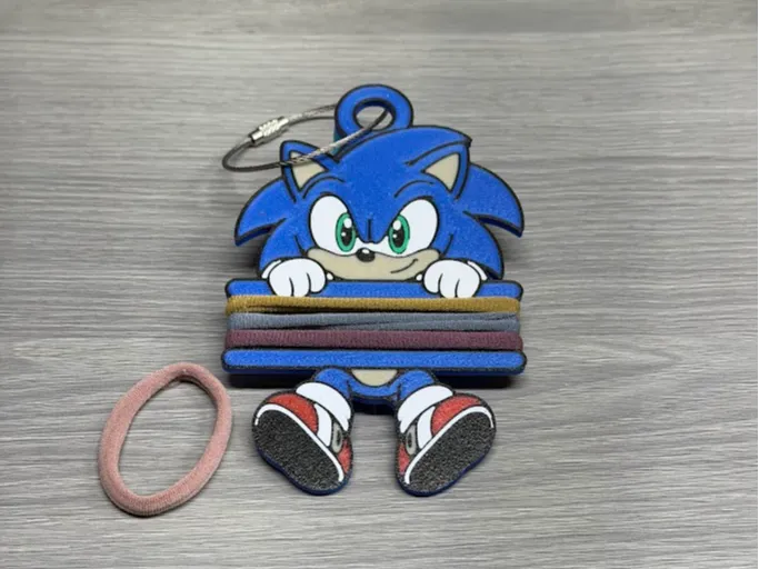 Sonic the Hedgehog Hair Tie Holder - Photo Keychains, in stock in India
