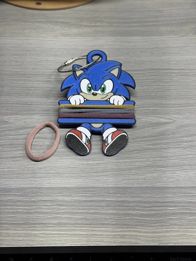 Sonic the Hedgehog Hair Tie Holder, photo 2 of 3 - Sonic the Hedgehog Hair Tie Holder Generative Art