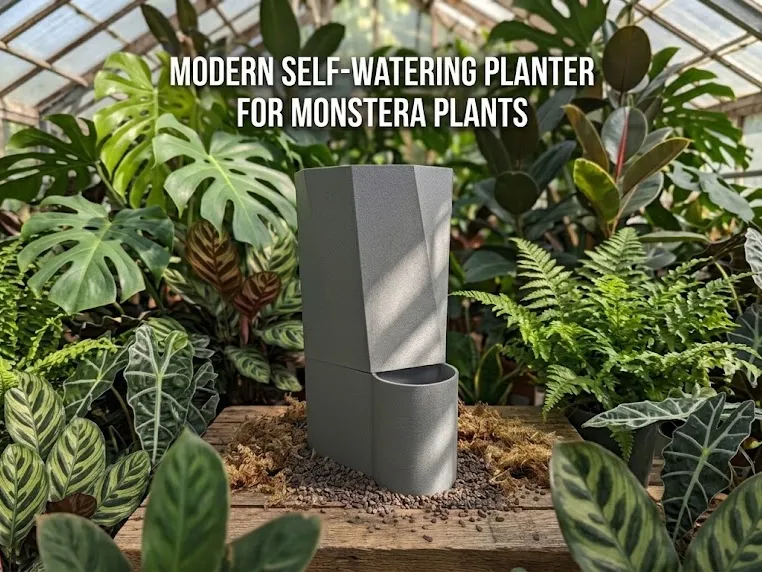 Modern Self-Watering Planter,Easy Access Reservoir - Garden, in stock in India