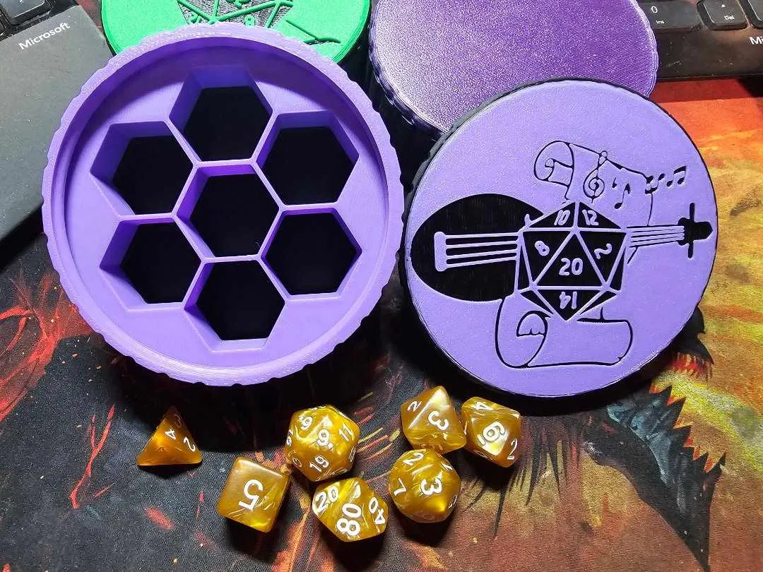 Bard's Ode, Dice Box with screw top lid - Board Games, in stock in India