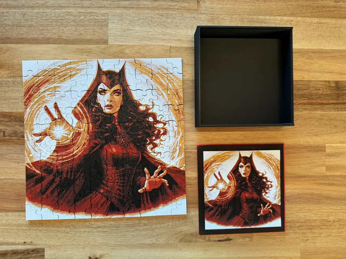 Scarlet Witch - Puzzle & Box Lid, photo 2 of 4 - Scarlet Witch - Puzzle & Box Lid Toys, Games & Hobbies