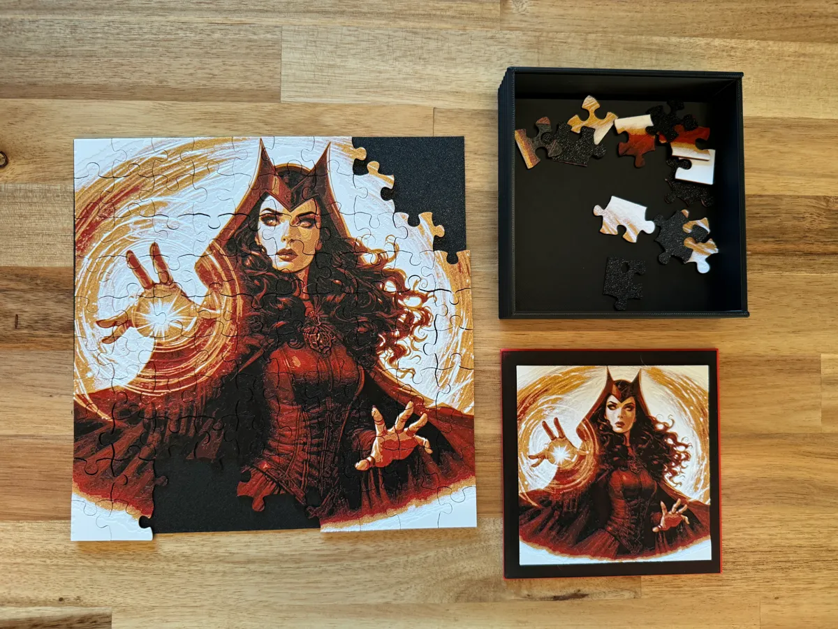 Scarlet Witch - Puzzle & Box Lid, photo 3 of 4 - Scarlet Witch - Puzzle & Box Lid Toys, Games & Hobbies