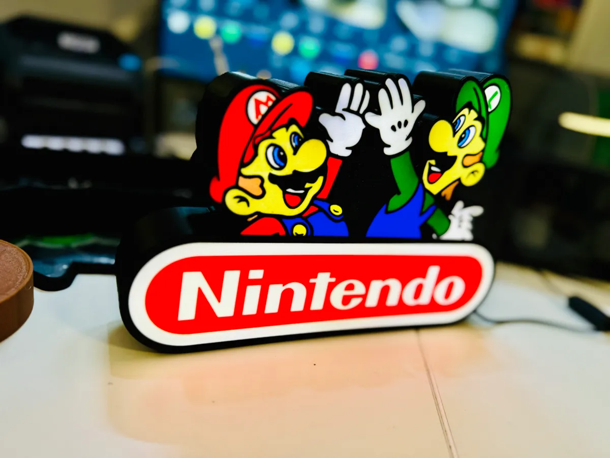 Mario & Luigi - High Five Light up Sign - Characters, in stock in India