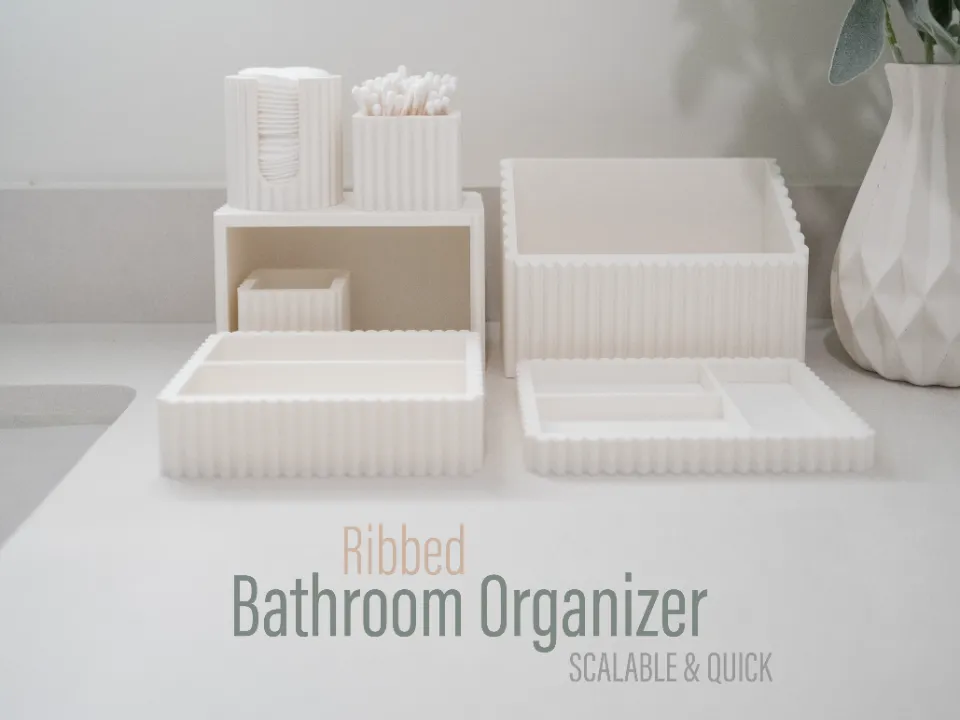 Vanity Bathroom Organizer (Ribbed) - Bathroom Shelves & Organisers, in stock in India