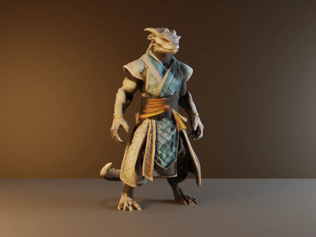 Dragonborn monk DND character for tabletop gaming - Board Games, in stock in India