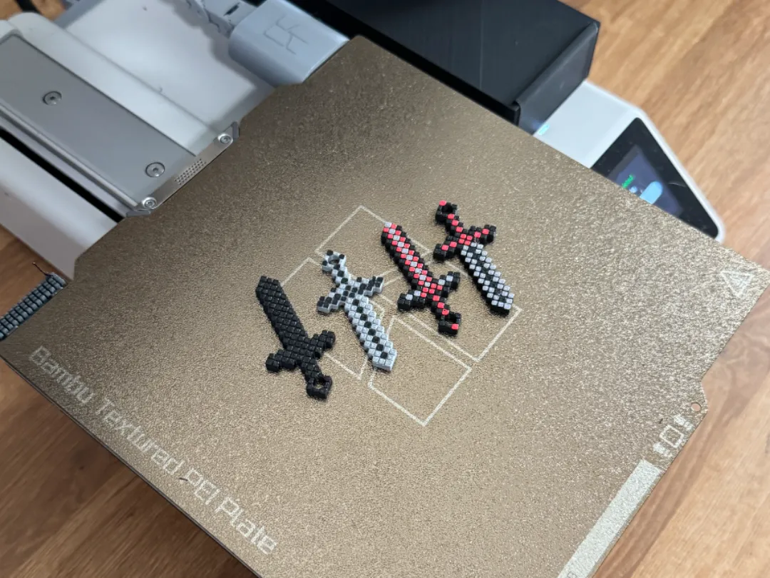 Pixel Sword Keychain, Inspired