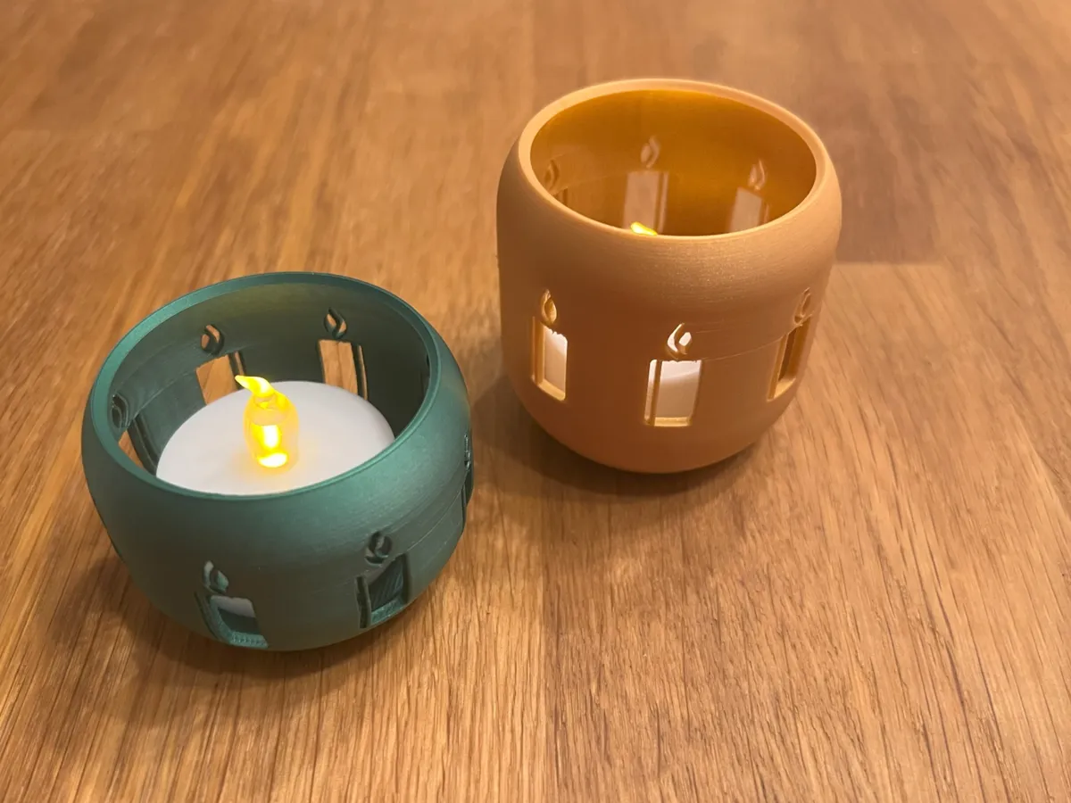 christmas candle tealight Xmas small and tall