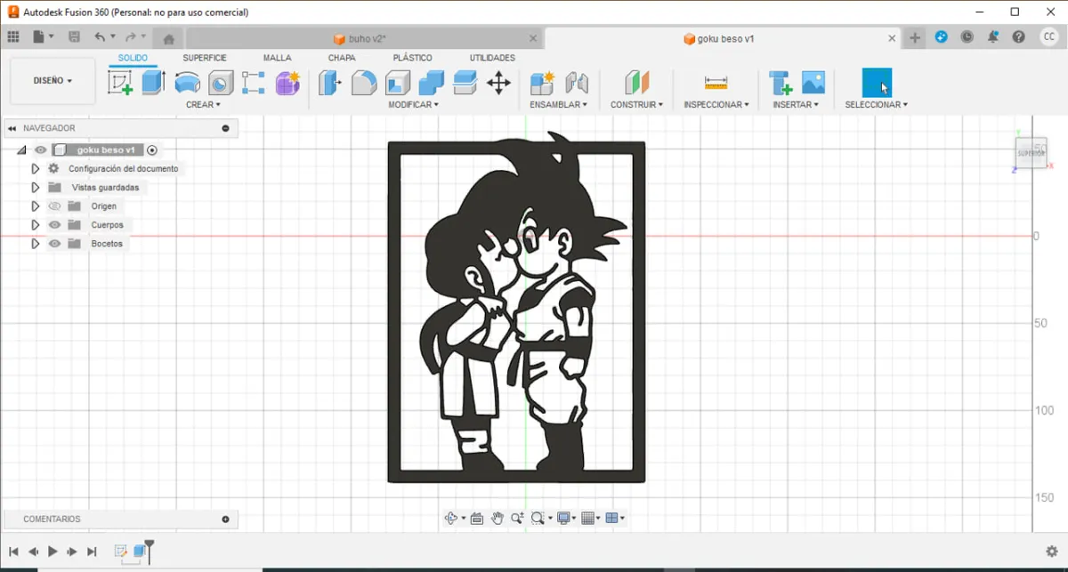cuadro en relieve vectorizado de goku, photo 2 of 2 - cuadro en relieve vectorizado de goku Figurines & Collectibles