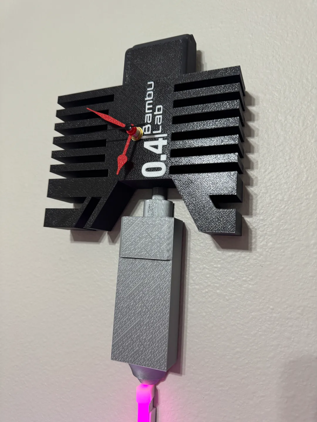 X1 Nozzle Clock, photo 3 of 3 - X1 Nozzle Clock Home Decor Items