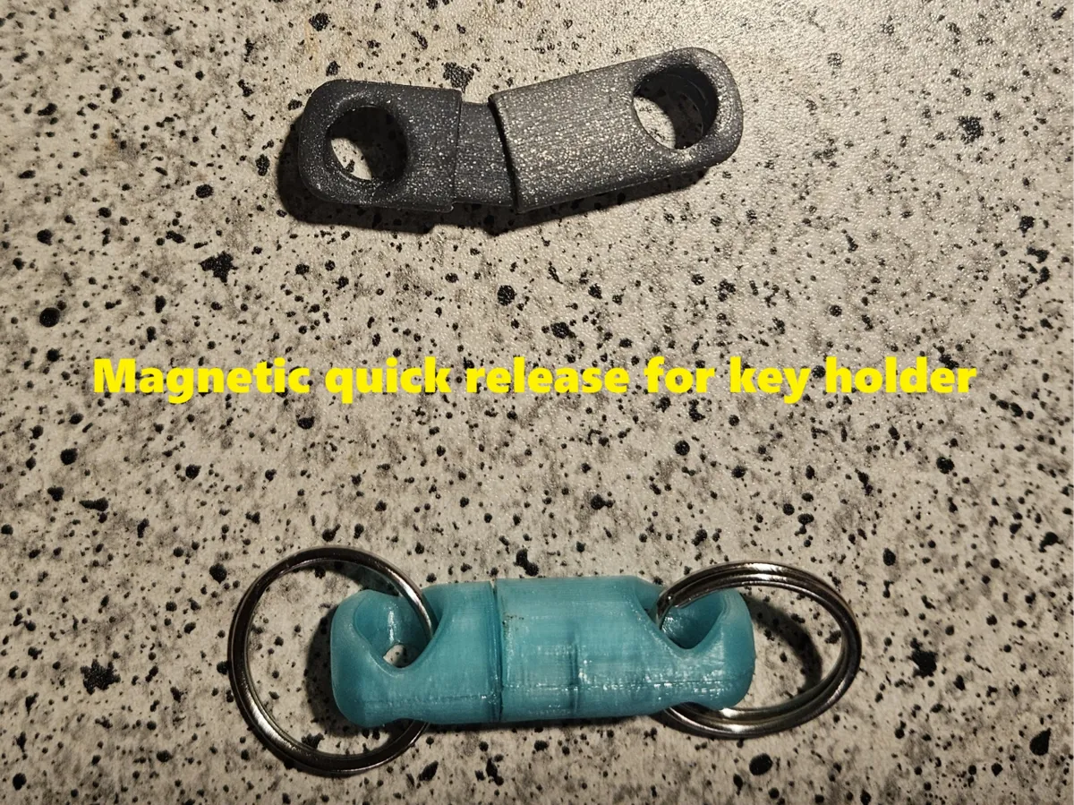 Magnetic quick release for key holder