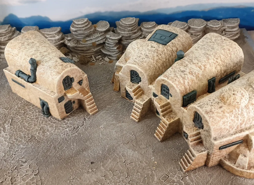 Desert scifi village, photo 3 of 4 - Desert scifi village Board Games & Tabletop