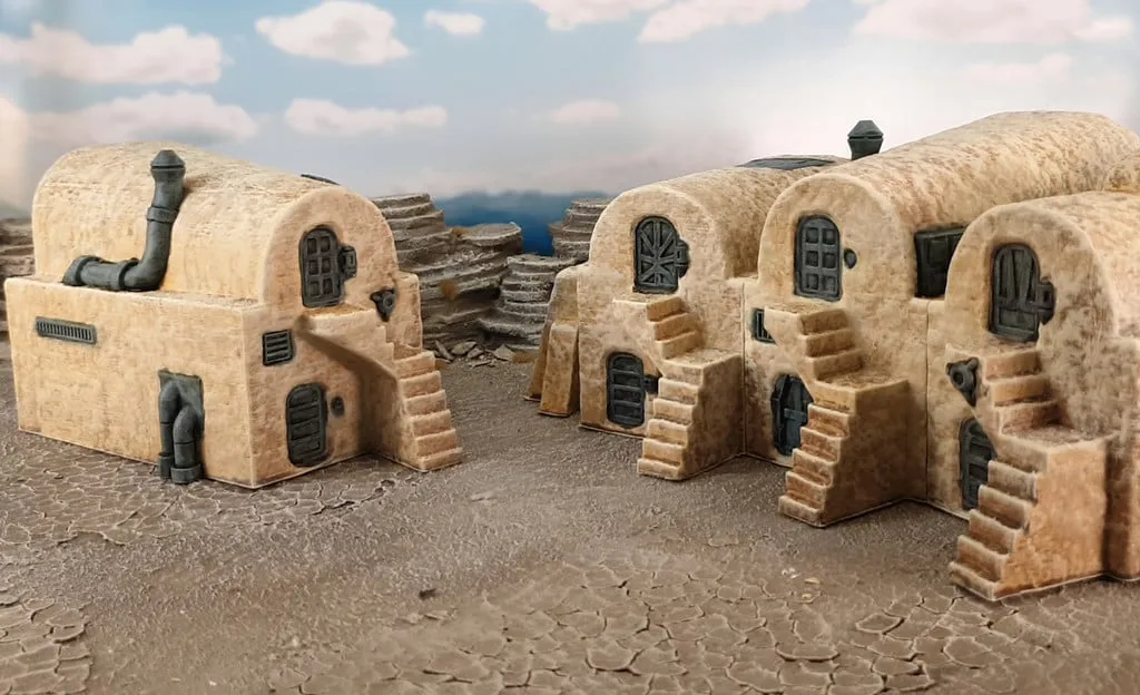 Desert scifi village, photo 4 of 4 - Desert scifi village Board Games & Tabletop
