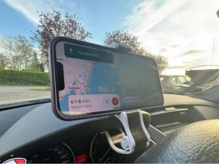 Desk and Car Dashboard Phone Holder Clip
