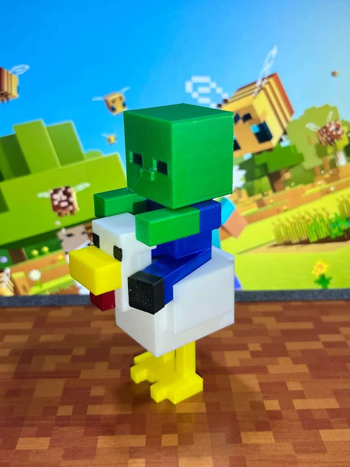 Chicken Jockey Minecraft, photo 3 of 4 - Chicken Jockey Minecraft Figurines & Collectibles