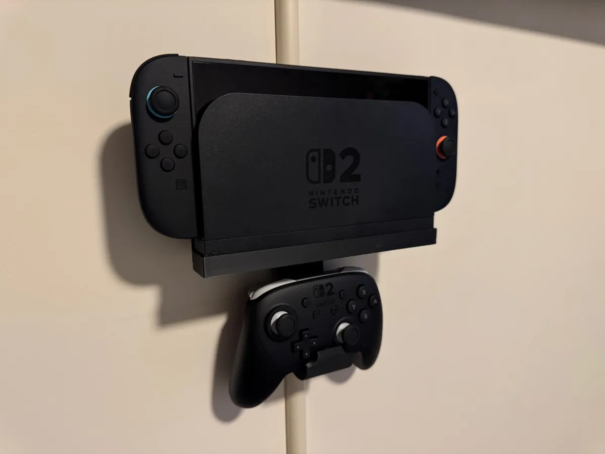 Switch 2 Wall Mount Dock / Pro Controller Hanger