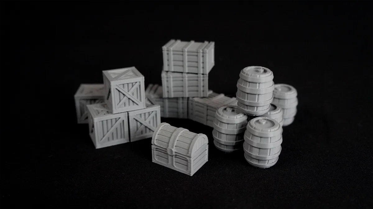 Terrain boxes and barrels, photo 3 of 4 - Terrain boxes and barrels Board Games & Tabletop