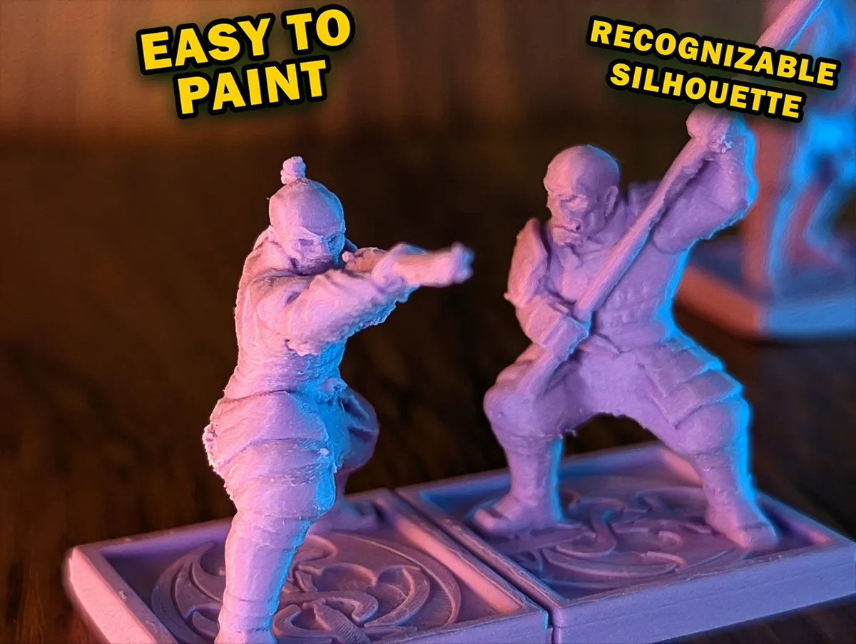Samurai 4 Pack - 28mm Minis, photo 4 of 4 - Samurai 4 Pack - 28mm Minis Figurines & Collectibles