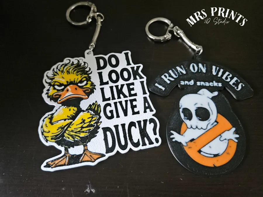 Do i Look like i give a duck - Keychain