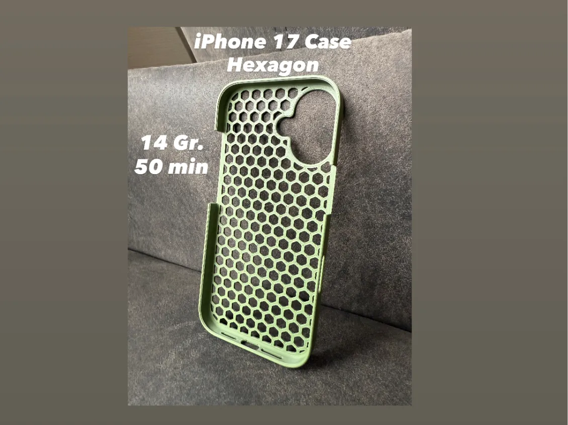 iPhone 17 Hexagon Pattern Case