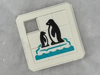 Penguin Duo Sliding Tile Puzzle