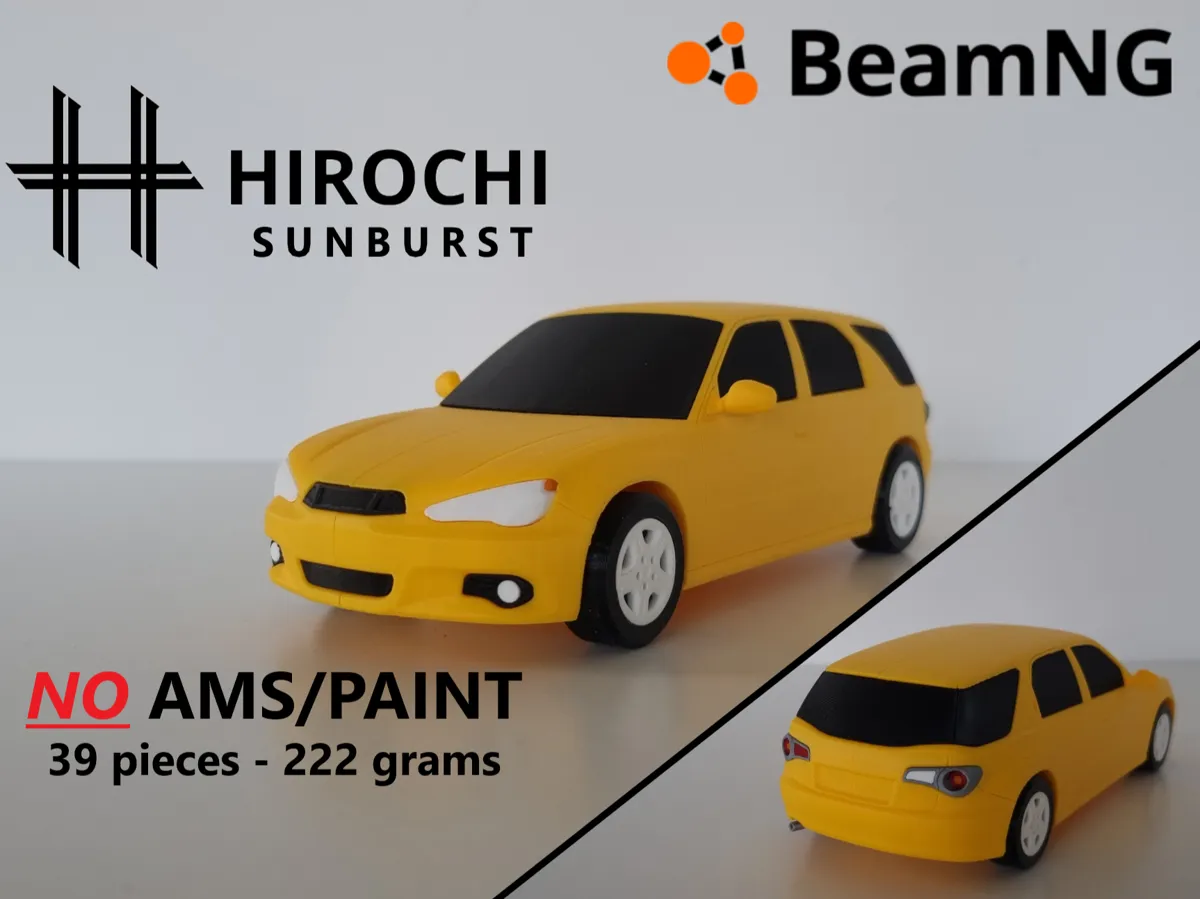 BeamNG Hirochi Sunburst toy car - 100%
