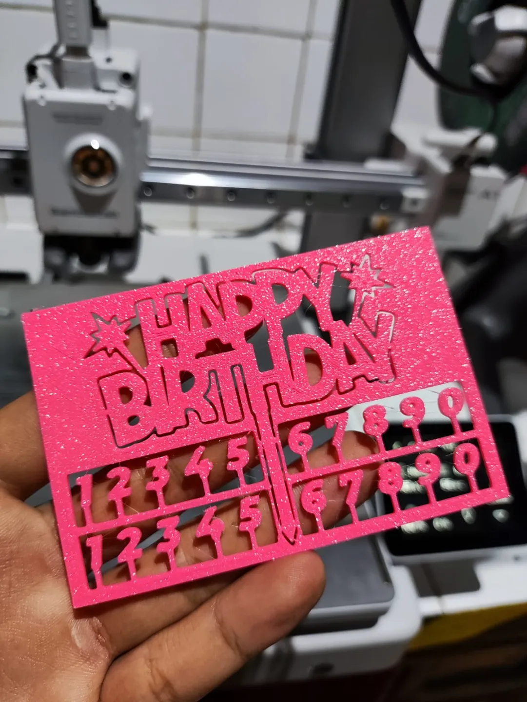 Birthday Kit Card - Simple birthday cake decoration in pocket