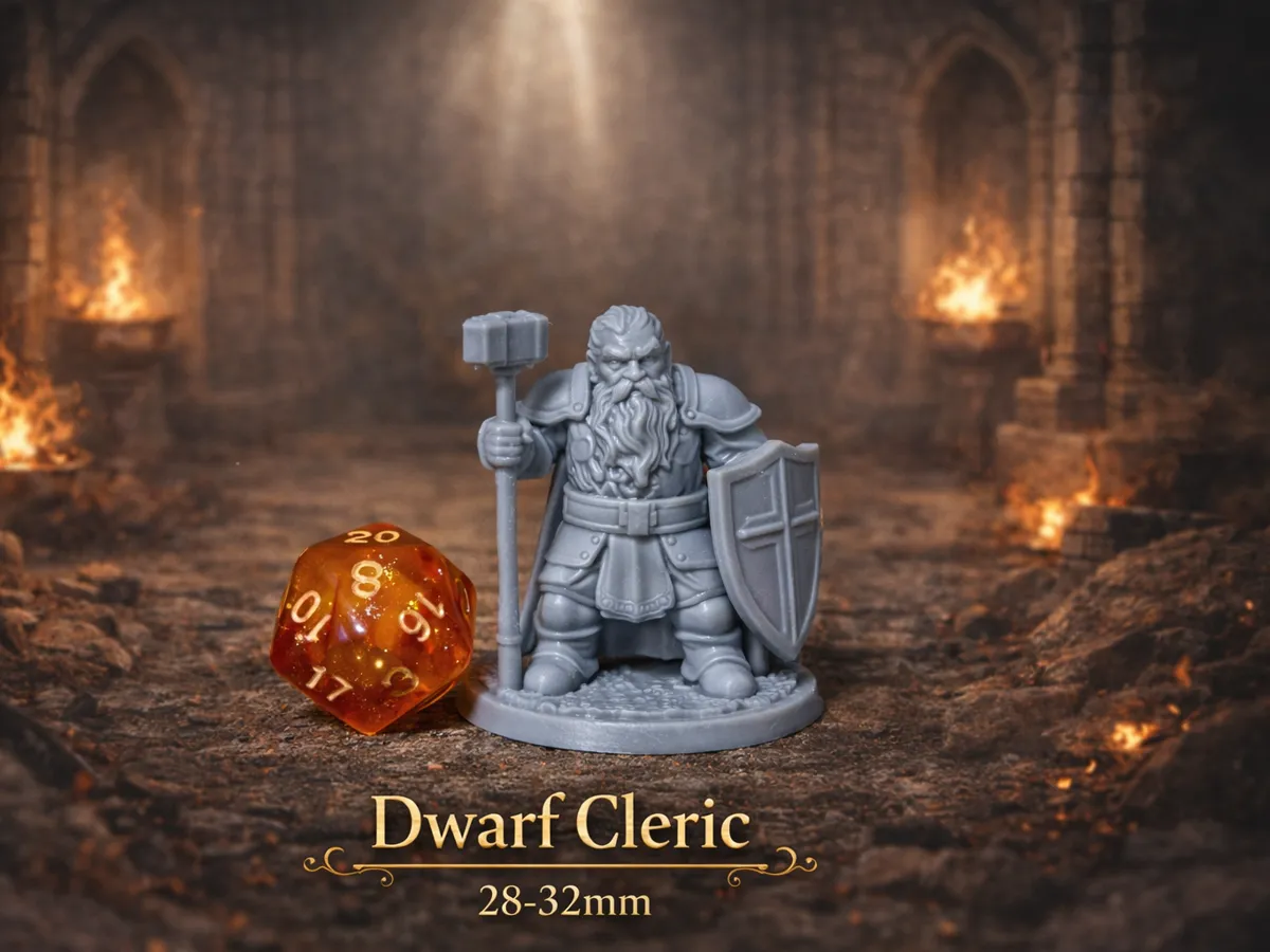 Dwarf Cleric - DND miniature