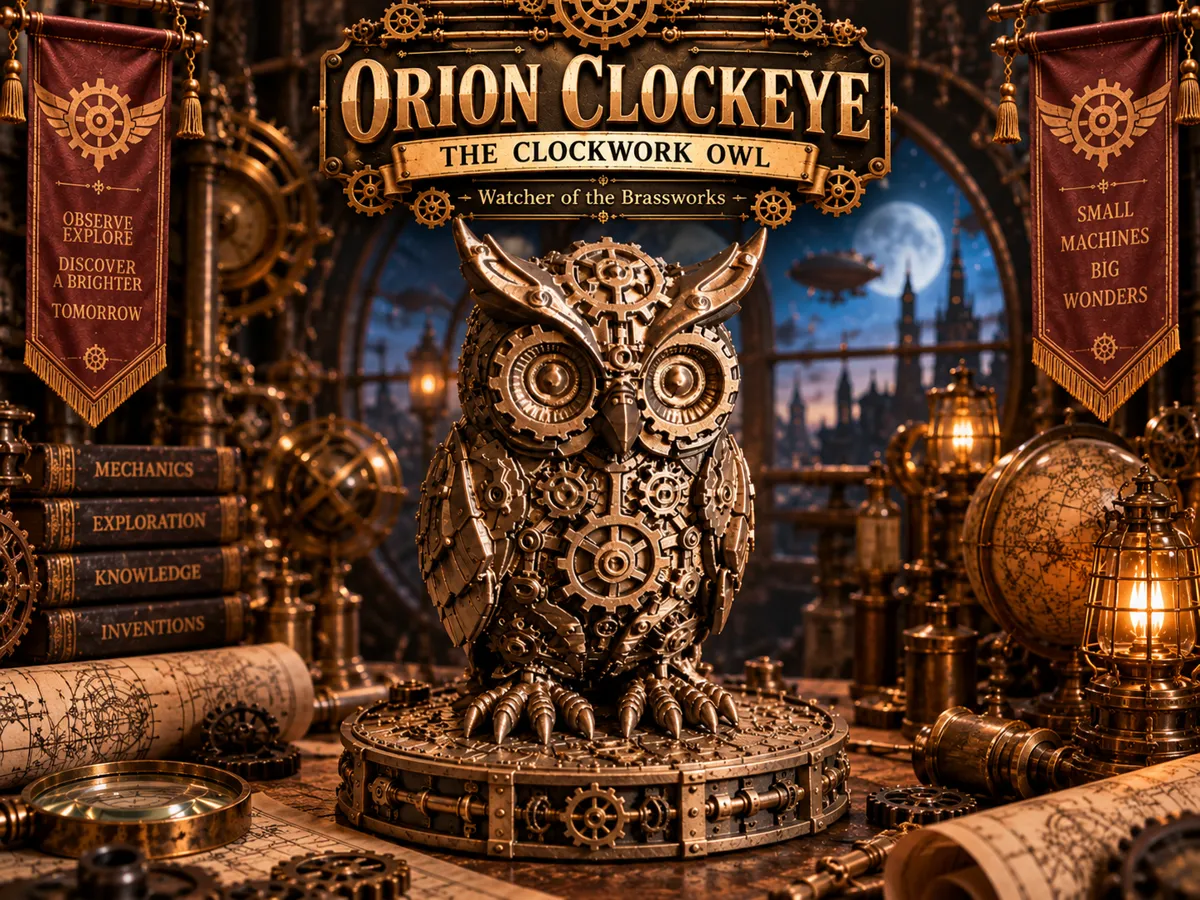 ORION CLOCKEYE, THE CLOCKWORK OWL