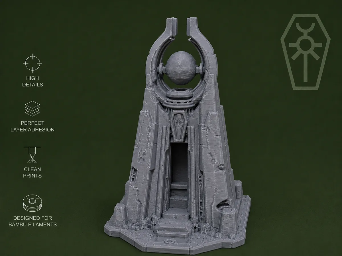 Necron Tomb Pyramid - Tabletop Terrain