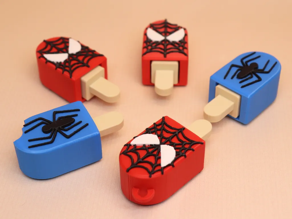 Spiderman Popsicle Clicker Fidget Toy, photo 2 of 4 - Spiderman Popsicle Clicker Fidget Toy Toys & Games