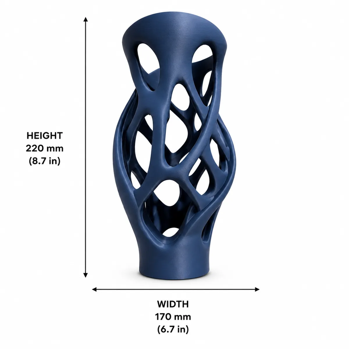 The Serene, Modern Abstract Sculptural Vase, photo 3 of 4 - The Serene, Modern Abstract Sculptural Vase Household