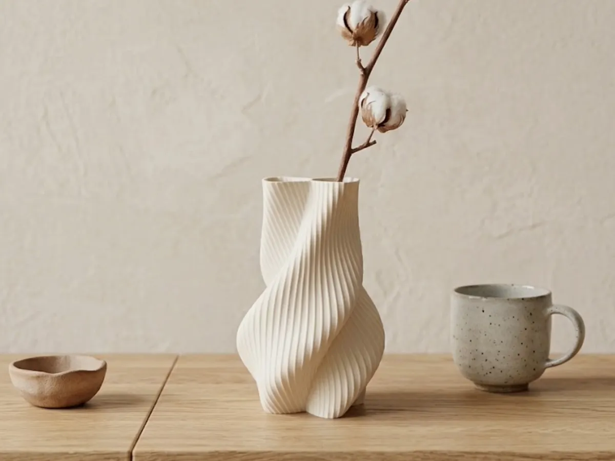 Japandi Vase Yorisou - Spiral Japandi Vase - Spiral & Twisted Vases, in stock