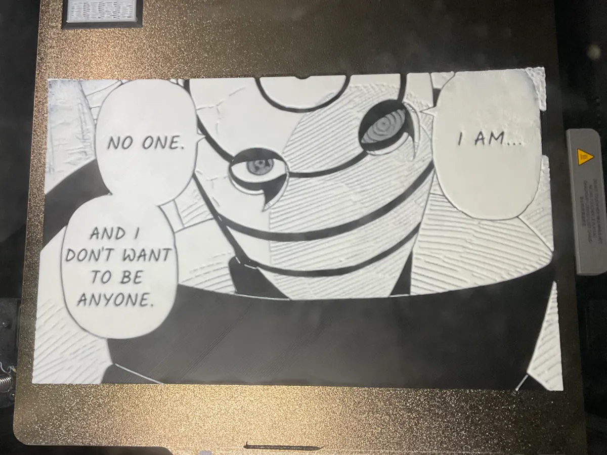 Obito hueforge "I am... No one" - Anime Photo Art, in stock