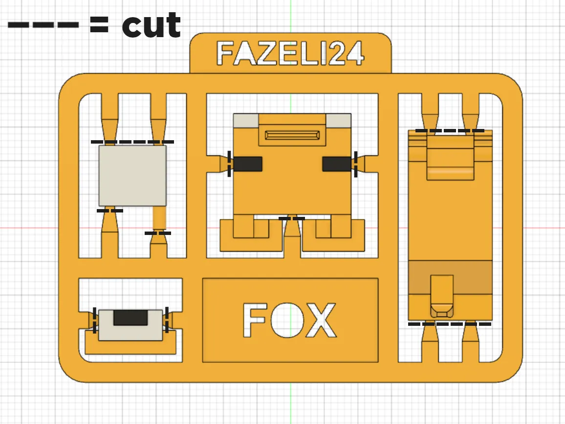 Minecraft Fox Kit Card - With and without, photo 4 of 4 - Minecraft Fox Kit Card - With and without Miniatures