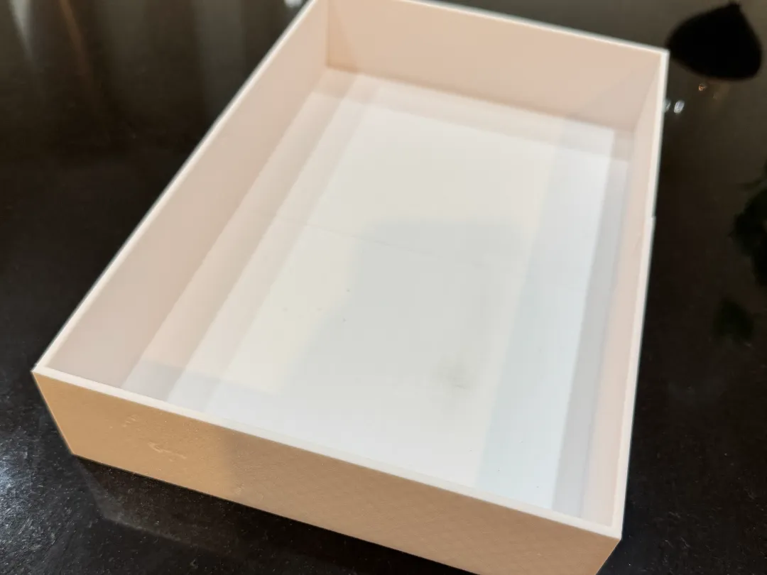 Box, Simple Two-Part Storage Box (283x186x50mm) - Small Parts & Compartment Boxes, in stock