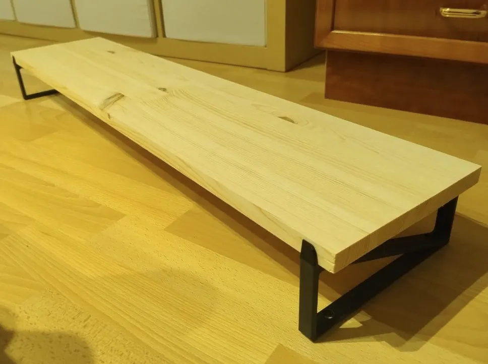 Monitor Stand Brackets for 200 mm wooden board - Office, in stock in India