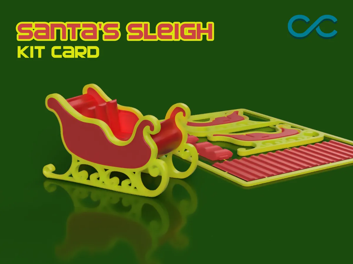 Santa's Sleigh Kit Card