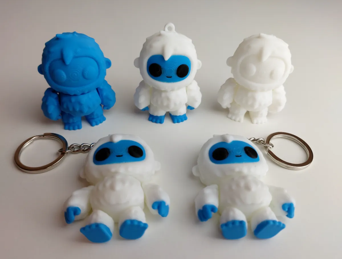 Cute Articulated Yeti I "old" version - Flexi & Articulated Toys, in stock