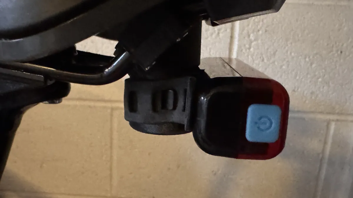 Bike saddle rear Light mount with Airtag holder, photo 3 of 4 - Bike saddle rear Light mount with Airtag holder Cycling