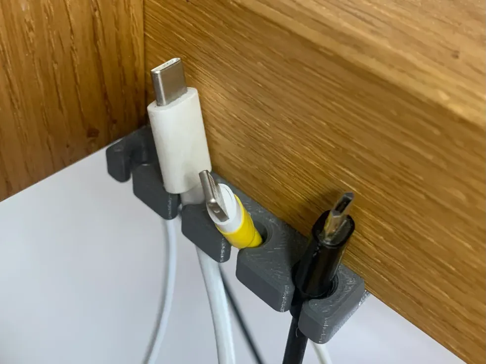 Cable Holder/Organizer - Desk Edge Cable Clips, in stock in India