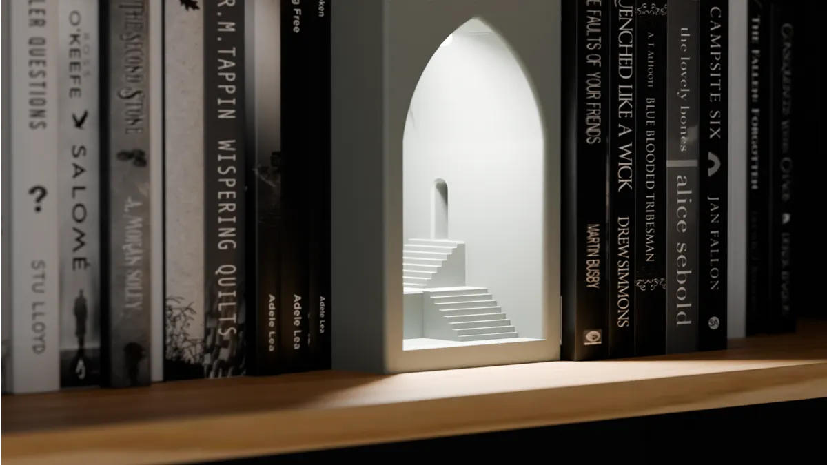 Book Nook Lamp. Mystical Temple Book End light, photo 4 of 4 - Book Nook Lamp. Mystical Temple Book End light Lamps & Lighting