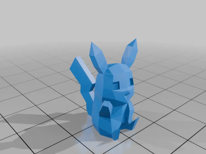 Pikachu Low Poly, photo 3 of 3 - Pikachu Low Poly Figurines & Collectibles