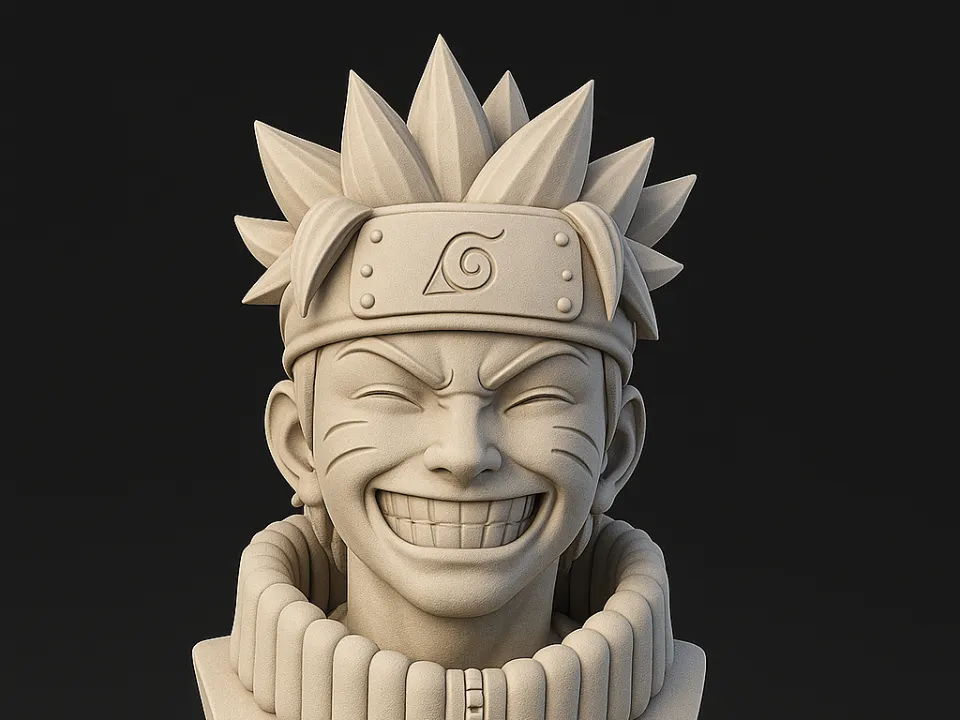Naruto Uzumaki 3D Bust Anime Model PLA