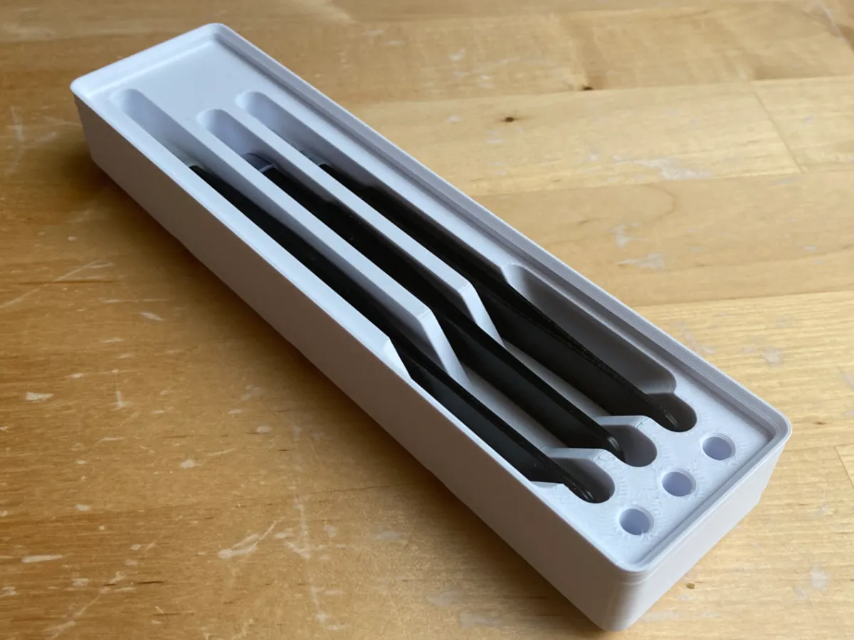 Gridfinity Tweezers Holder (4x1 tray)