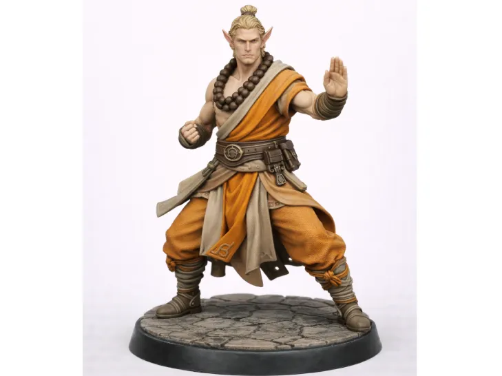 Elf Monk Miniature