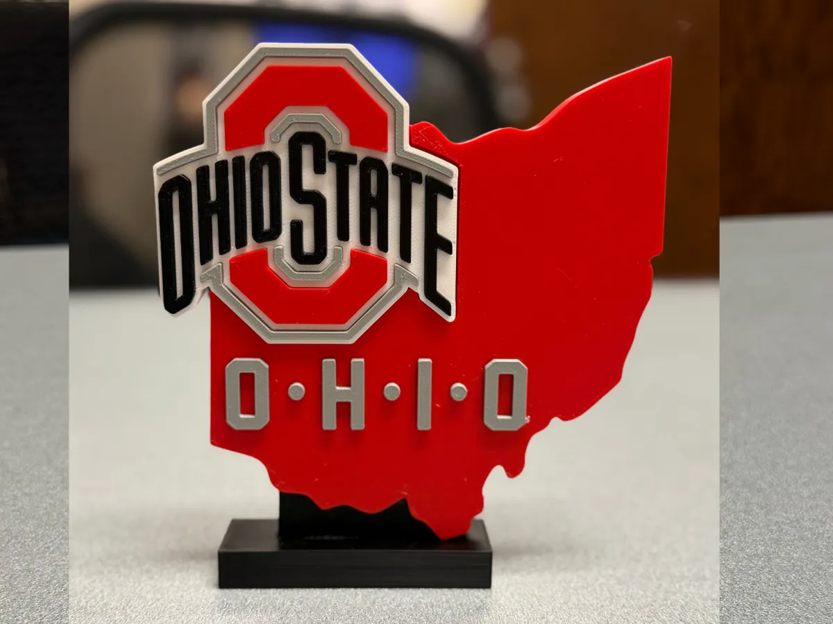 Ohio O-H-I-O Desk Decor Stand